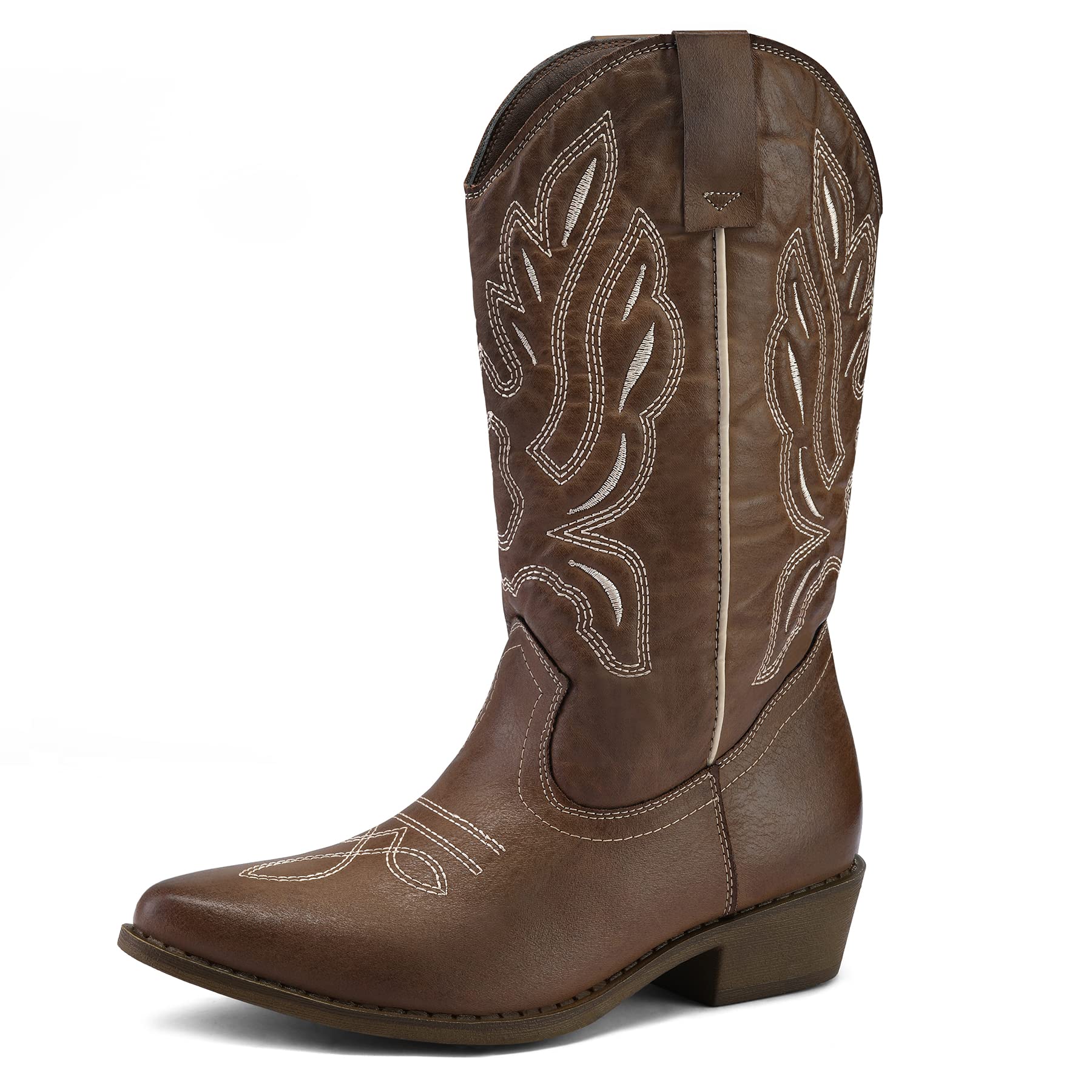 Women's Embroidered Western Cowboy Boots for Regular and Wide Calf